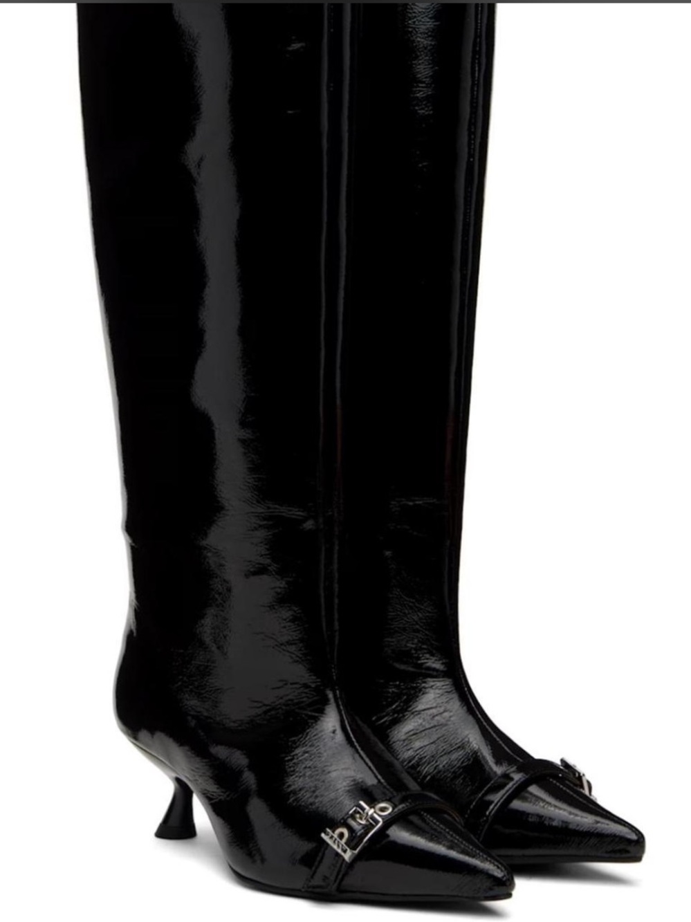 NWT GANNI Eyelets Slouchy High Shaft boot size 6